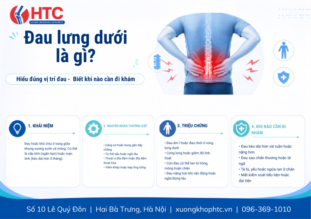 Đau lưng dưới thắt lưng là gì?