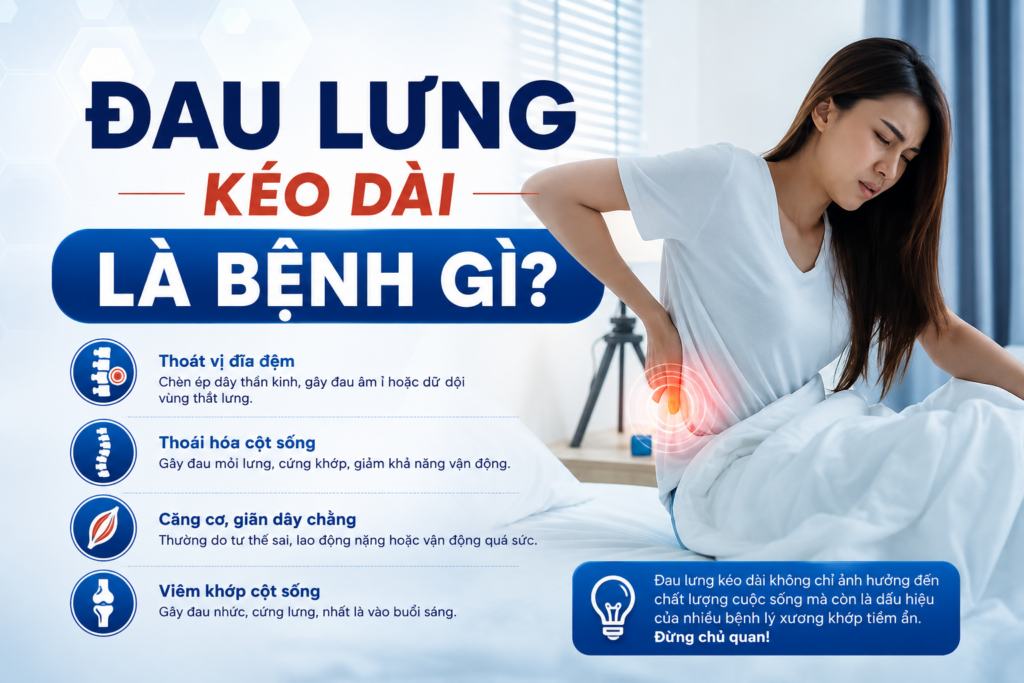 Đau lưng kéo dài là bệnh gì? Những nguyên nhân không nên bỏ qua