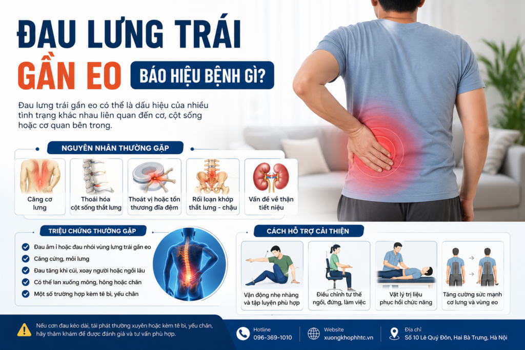 Đau Lưng Trái Gần Eo Báo Hiệu Bệnh Gì?