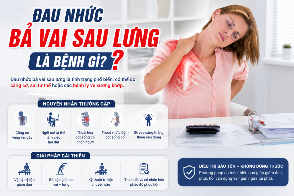 Đau nhức bả vai sau lưng là bệnh gì? Những nguyên nhân không nên chủ quan