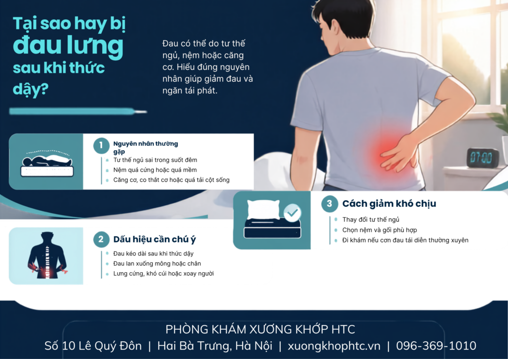 Tại sao hay bị đau lưng sau khi thức dậy?