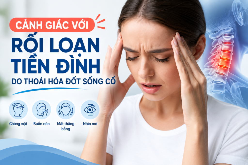 Cảnh giác với rối loạn tiền đình do thoái hóa đốt sống cổ
