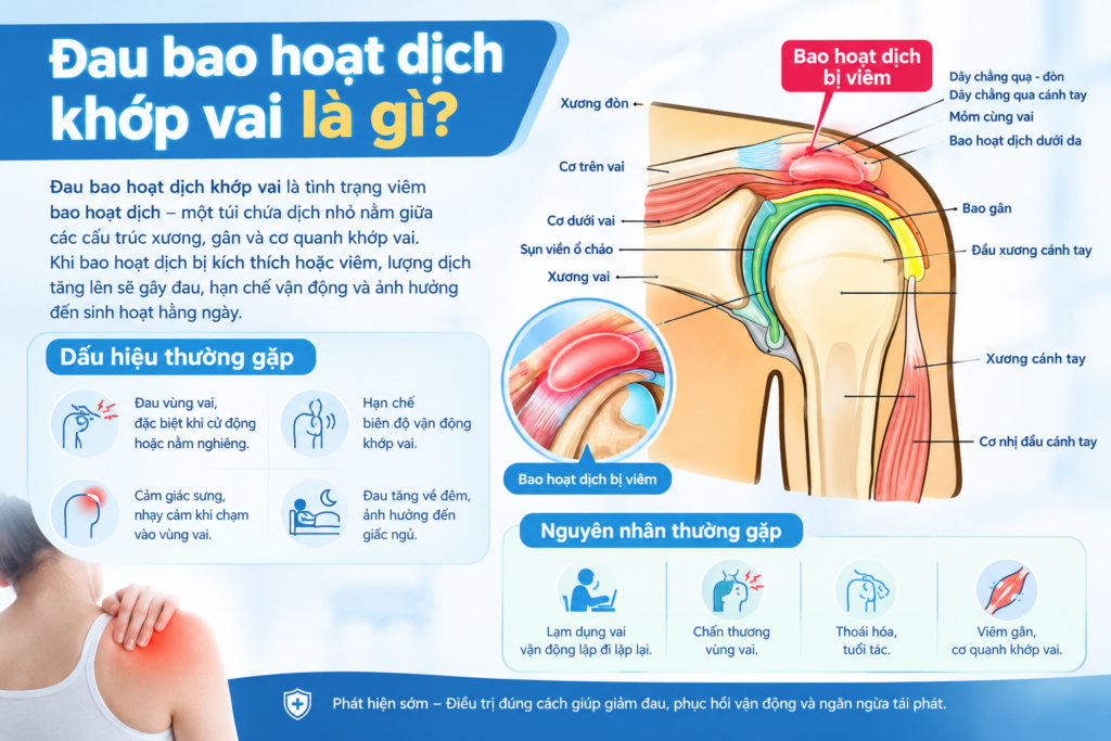 ĐAU BAO HOẠT DỊCH KHỚP VAI LÀ GÌ?
