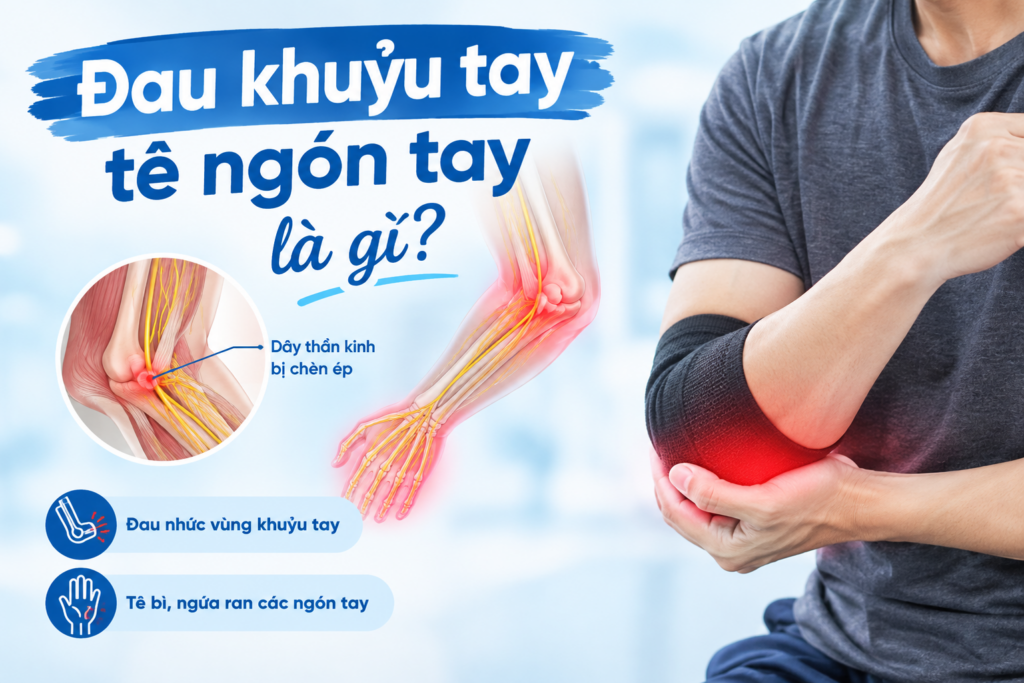 Đau khuỷu tay tê ngón tay là gì? Nguyên nhân và cách khắc phục