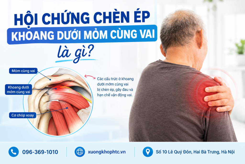 Hội chứng chèn ép khoang dưới mỏm cùng vai là gì?