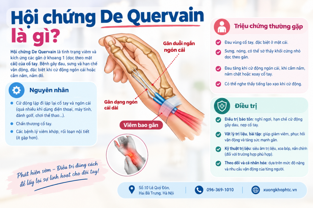 Hội chứng De Quervain là gì?