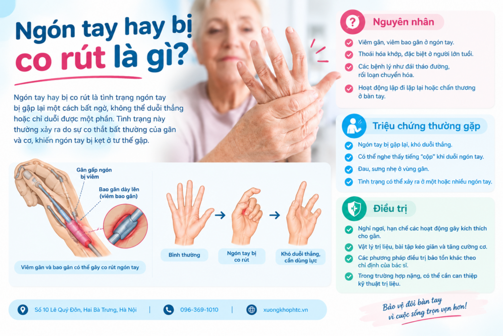 Ngón tay hay bị co rút là gì?