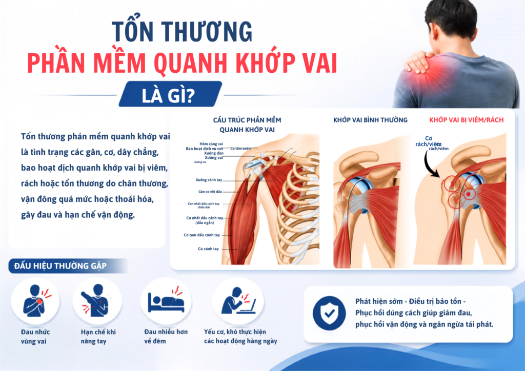 Tổn thương phần mềm quanh khớp vai là gì?