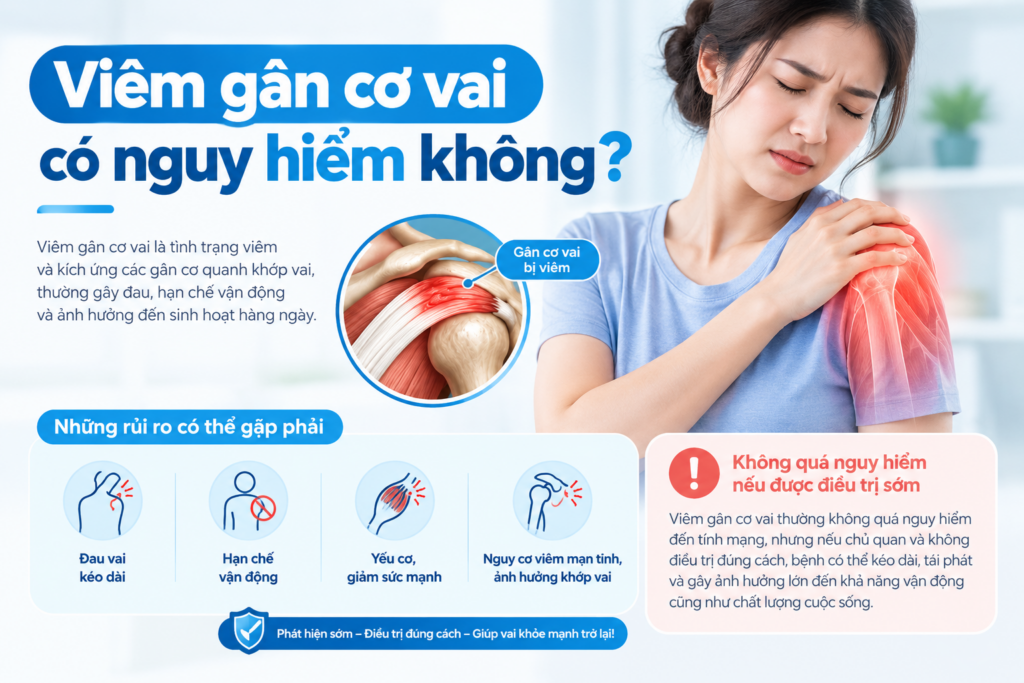 Viêm gân cơ vai có nguy hiểm không?