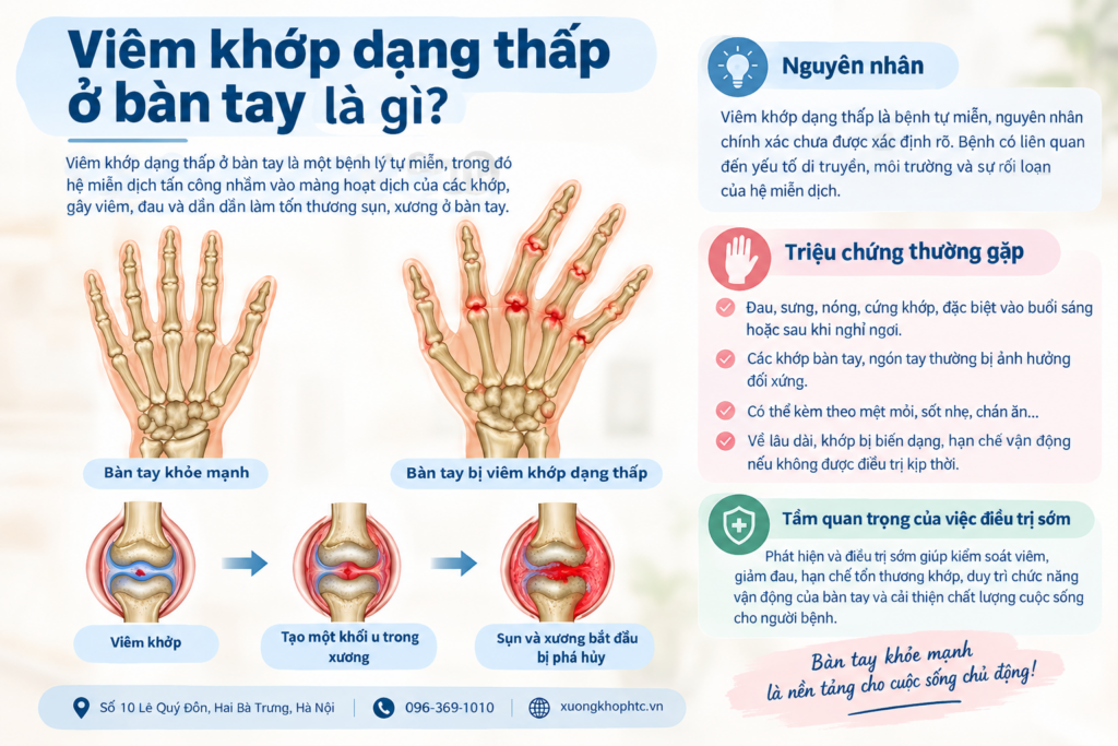 Viêm khớp dạng thấp ở bàn tay là gì?
