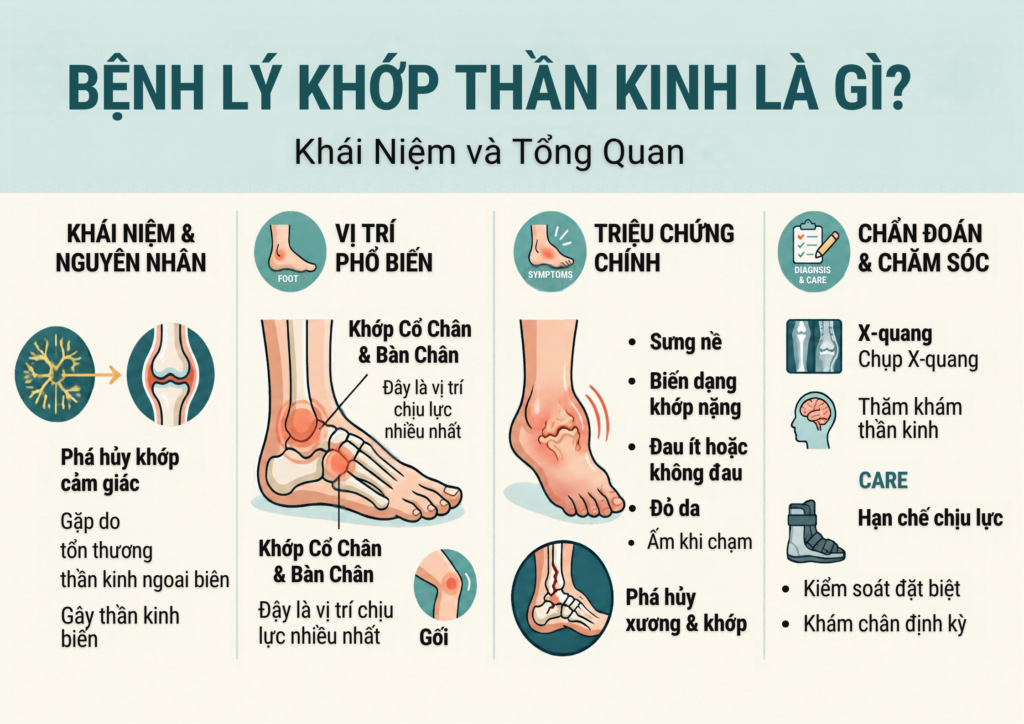 Bệnh lý khớp thần kinh là gì? Khái niệm và tổng quan