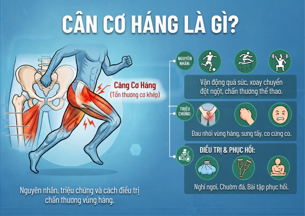 Căng cơ háng là gì? Nguyên nhân, triệu chứng và cách xử trí hiệu quả