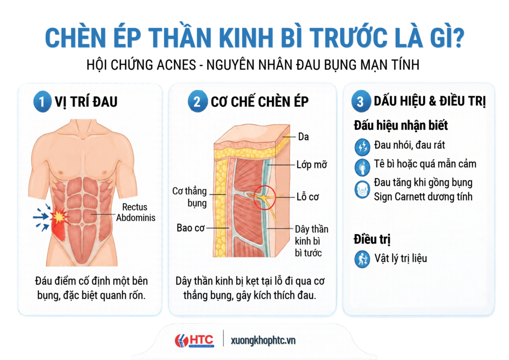 Chèn ép thần kinh bì trước là gì? Nguyên nhân, triệu chứng và cách nhận biế