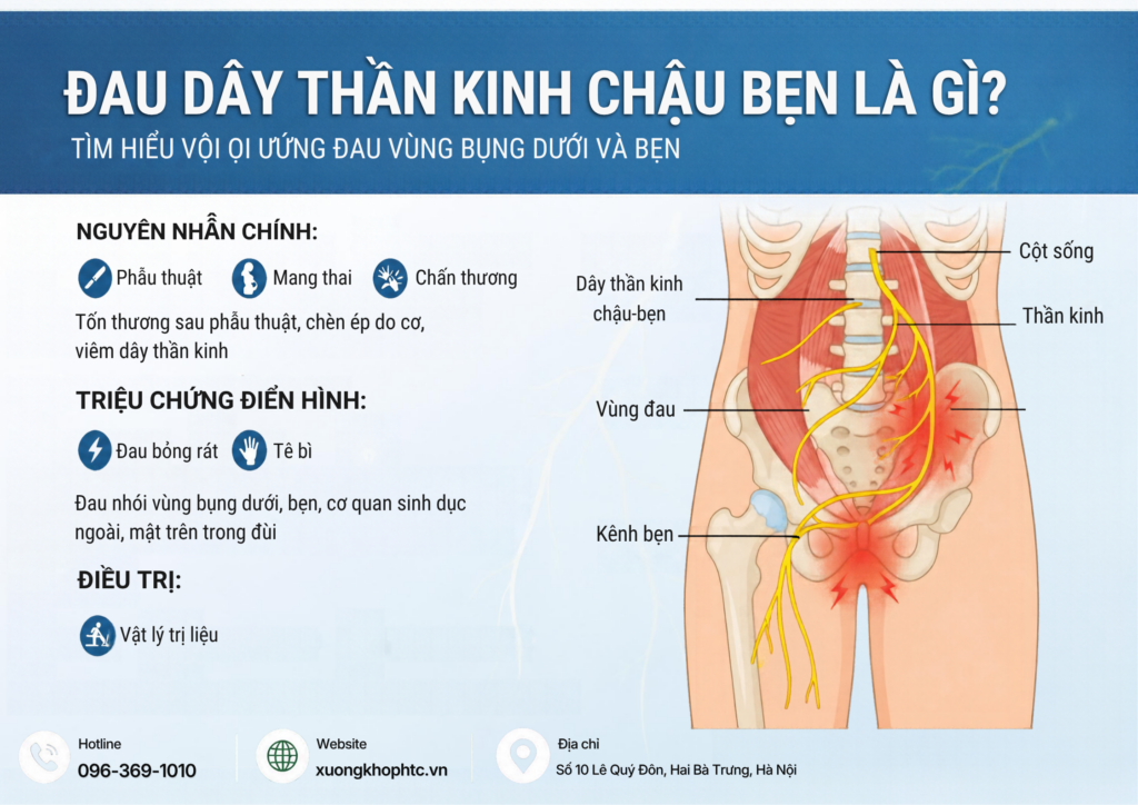 Đau dây thần kinh chậu bẹn là gì? Nguyên nhân và triệu chứng