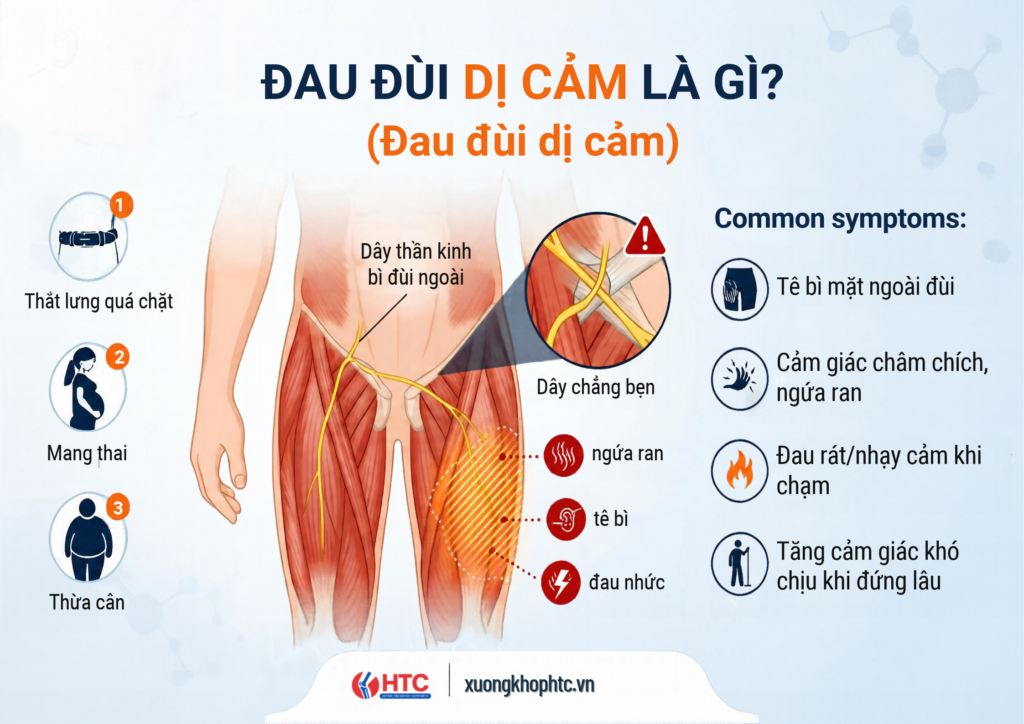 Đau Đùi Dị Cảm Là Gì? Nguyên Nhân, Triệu Chứng Và Cách Khắc Phục