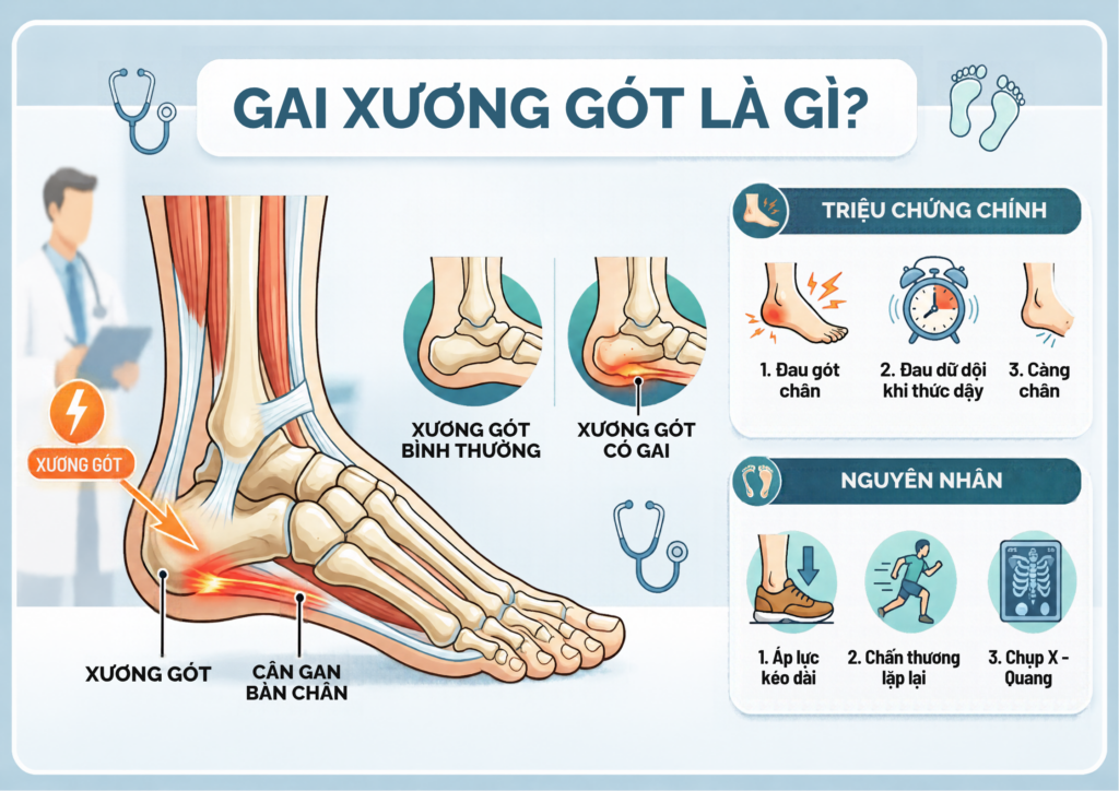 Gai Xương Gót Là Gì? Nguyên Nhân, Dấu Hiệu Và Cách Cải Thiện