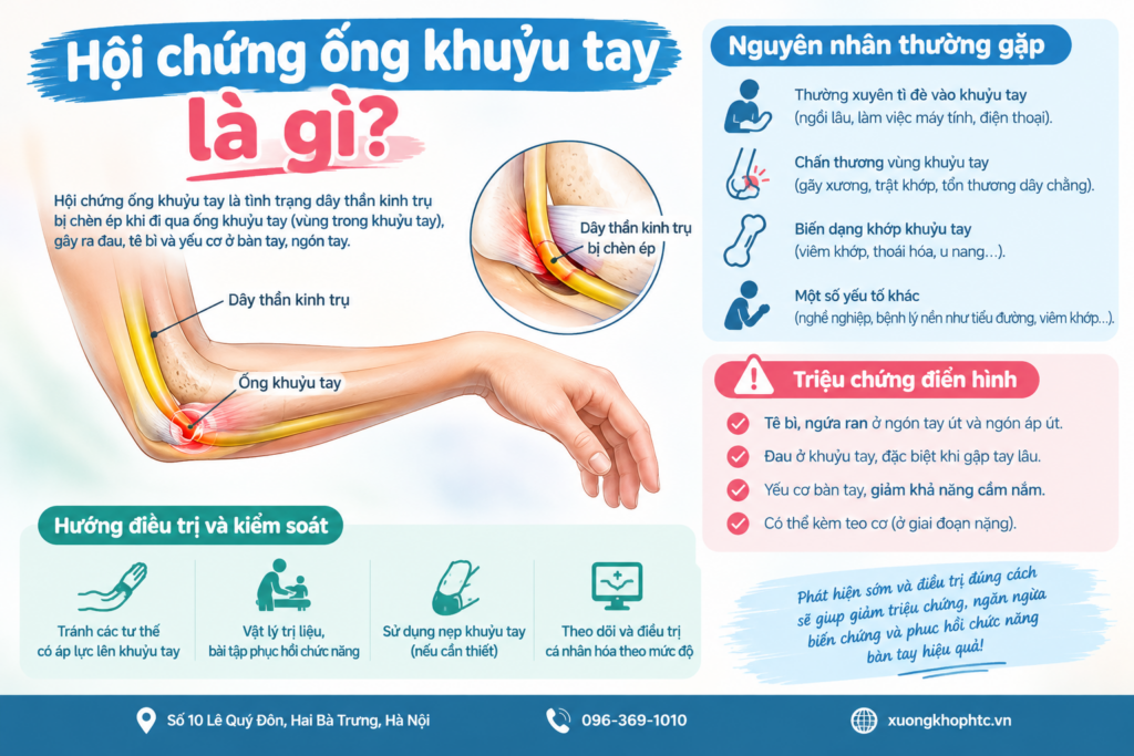 Hội chứng ống khuỷu tay là gì? Nguyên nhân và triệu chứng