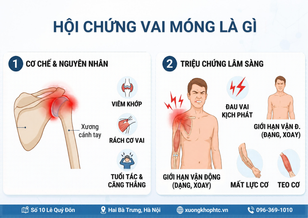 Hội chứng vai móng là gì? Nguyên nhân, triệu chứng và cách nhận biết