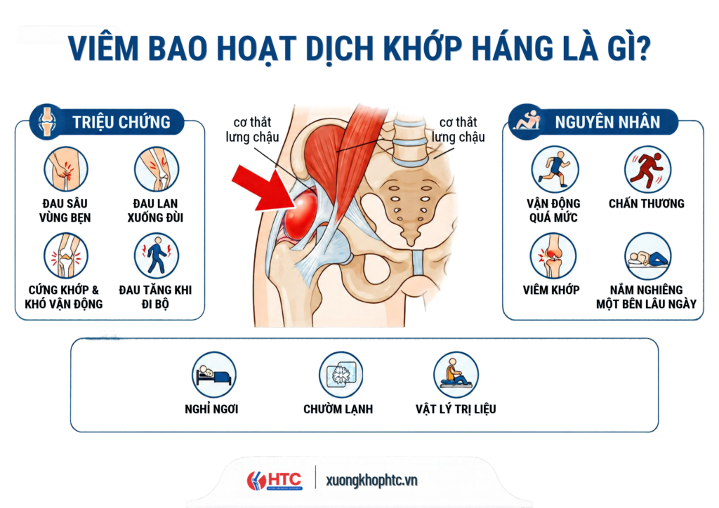 Viêm Bao Hoạt Dịch Khớp Háng Là Gì? Nguyên Nhân, Triệu Chứng Và Cách Điều Trị