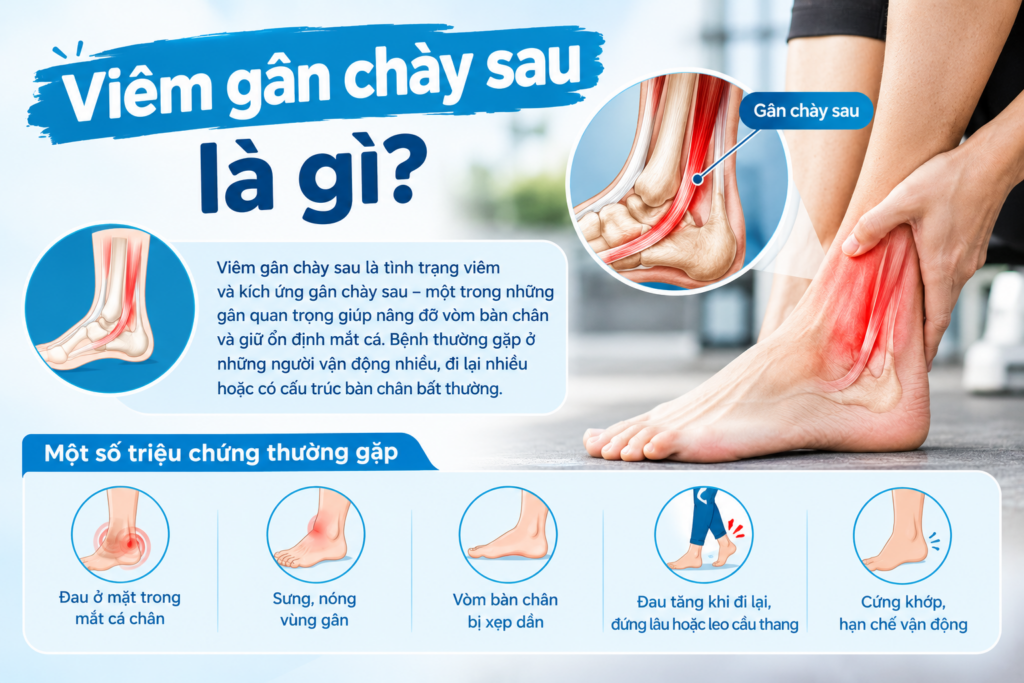 Viêm gân chày sau là gì? Nguyên nhân, triệu chứng và cách nhận biết