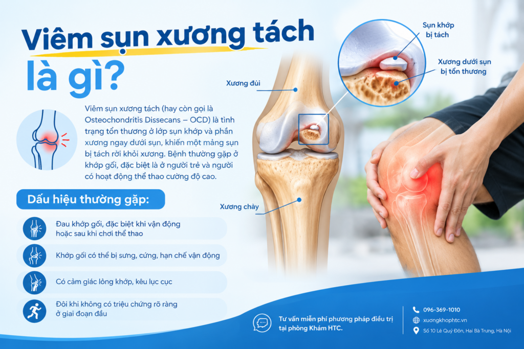 Viêm sụn xương tách là gì? Nguyên nhân, triệu chứng và biến chứng